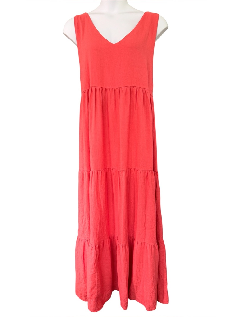 Linen Beachwood Baby Maxi Dress  O/S